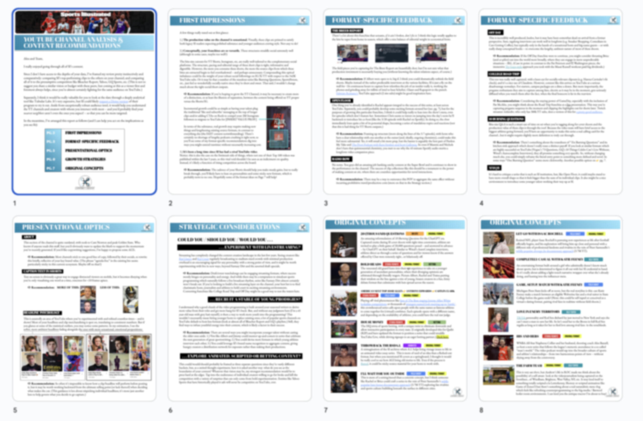 CONTENT REVIEW FOR SPORTS ILLUSTRATED